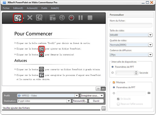 Xilisoft PowerPoint en Vidéo Convertisseur Pro Tutoriel